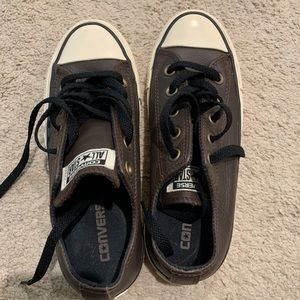 Converse All Star Limited Edition chocolate leather sneakers